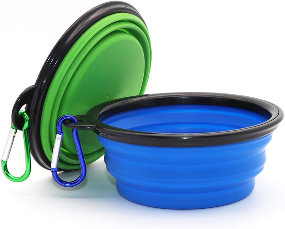 COMSUN collapsible silicone dog bowl for travel