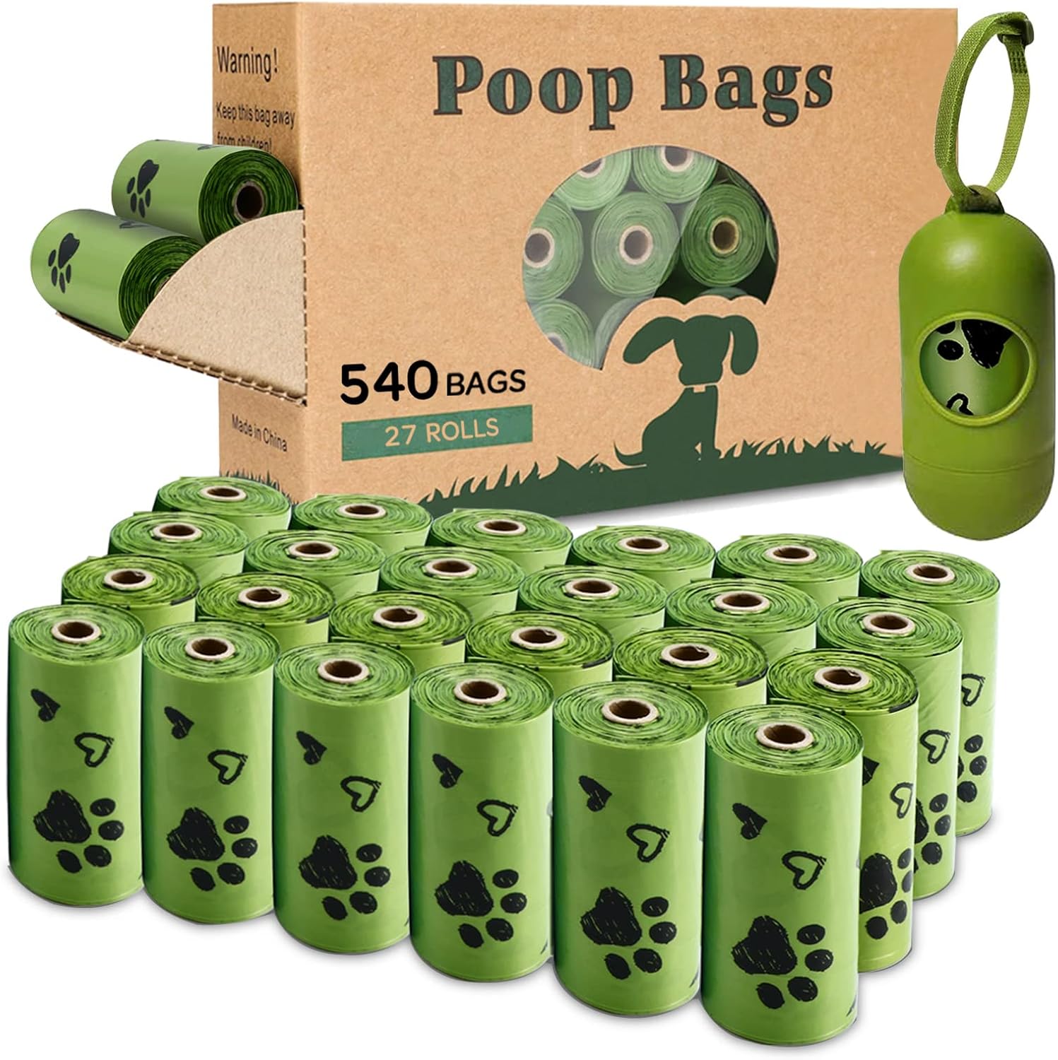Yingdelai biodegradable dog poop bags with leash dispenser